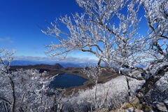 初霧氷の赤城山