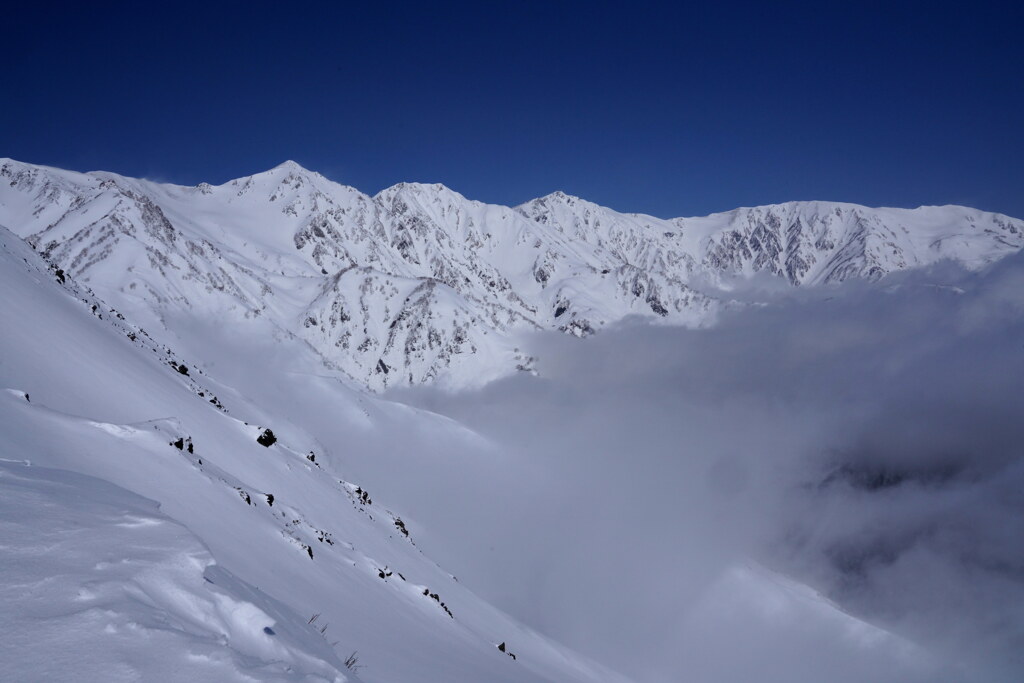 白銀の白馬三山