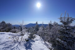 薄化粧の四阿山