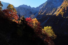 日没早い午後の谷