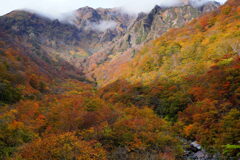 紅葉のマチガ沢