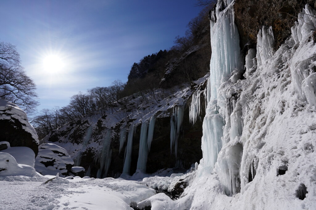 氷の渓谷