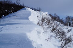 雪庇尾根