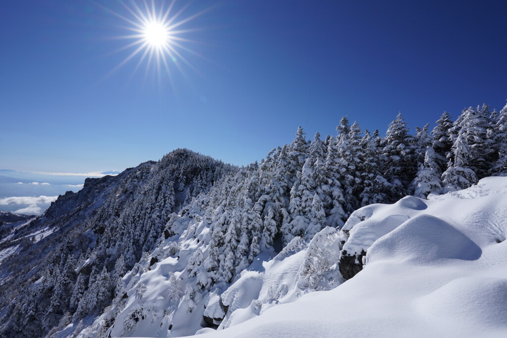 ベールをまとって黒斑山