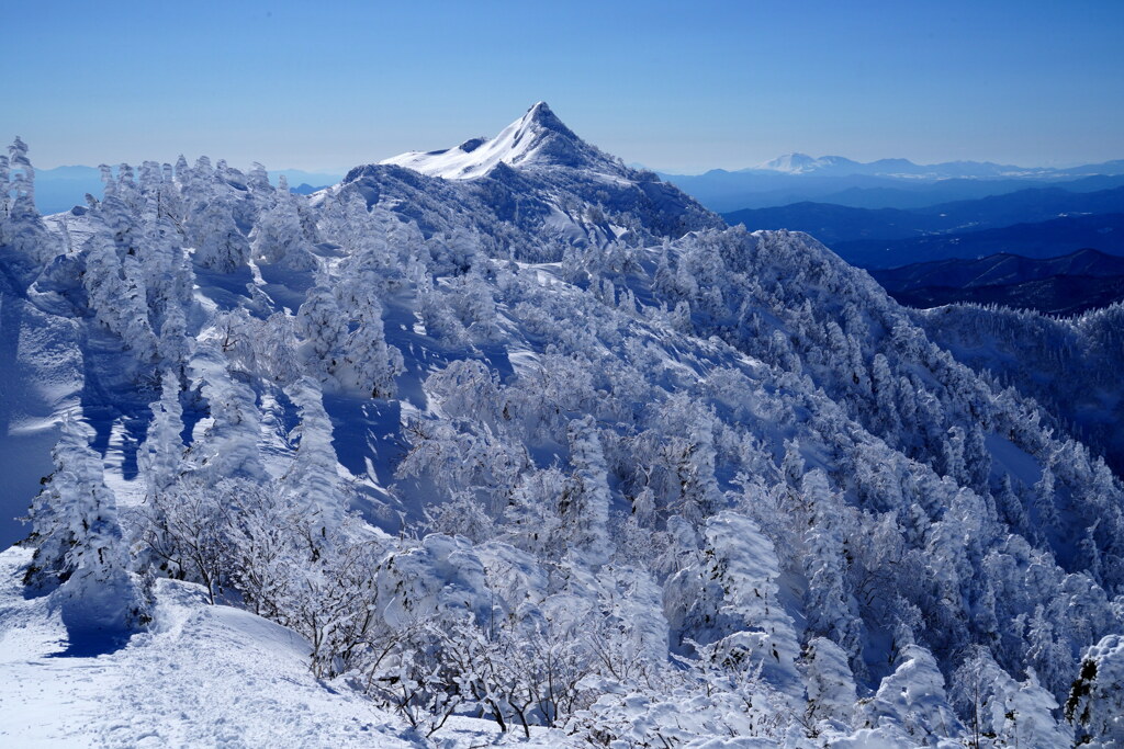 樹氷の剣ヶ峰山