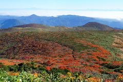 秋の栗駒山