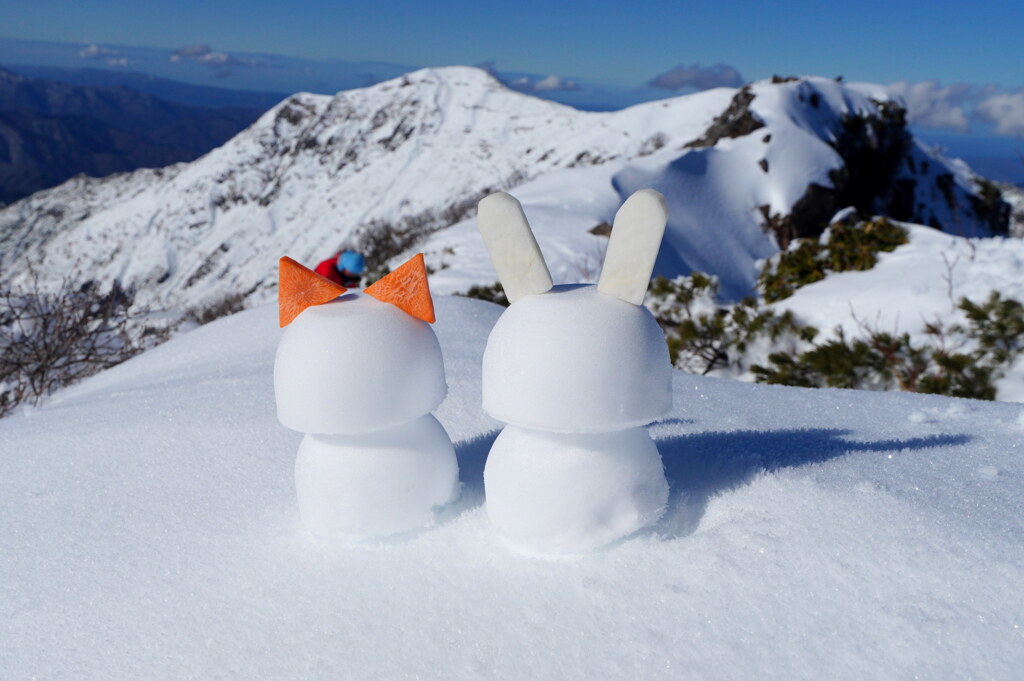 今シーズンも雪ダルマで