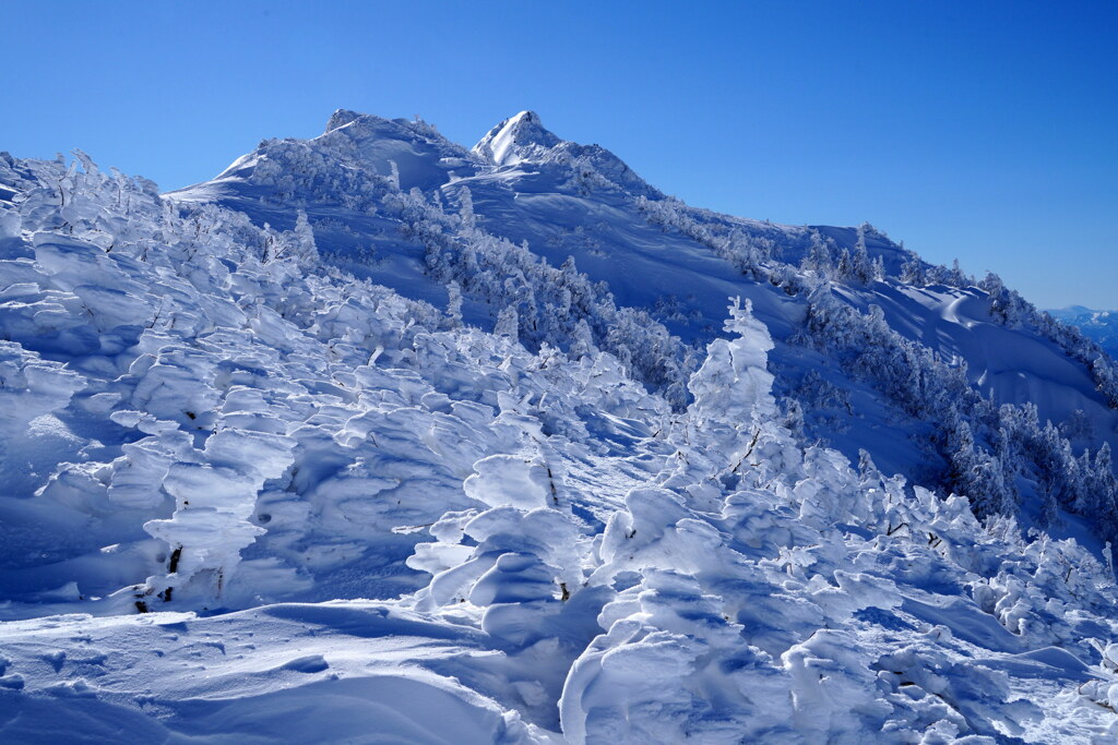 白銀の剣ヶ峰山