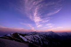 夕焼けの表銀座