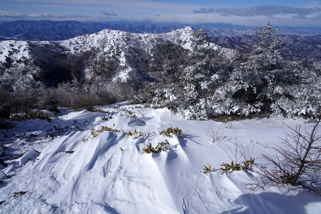 厳冬の湯ノ丸山