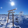 冬の蓼科山神社