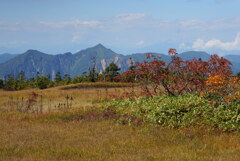 鳥甲山を眺めながら