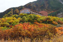 紅葉囲う千畳敷ホテル