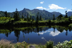 晩夏の鏡池