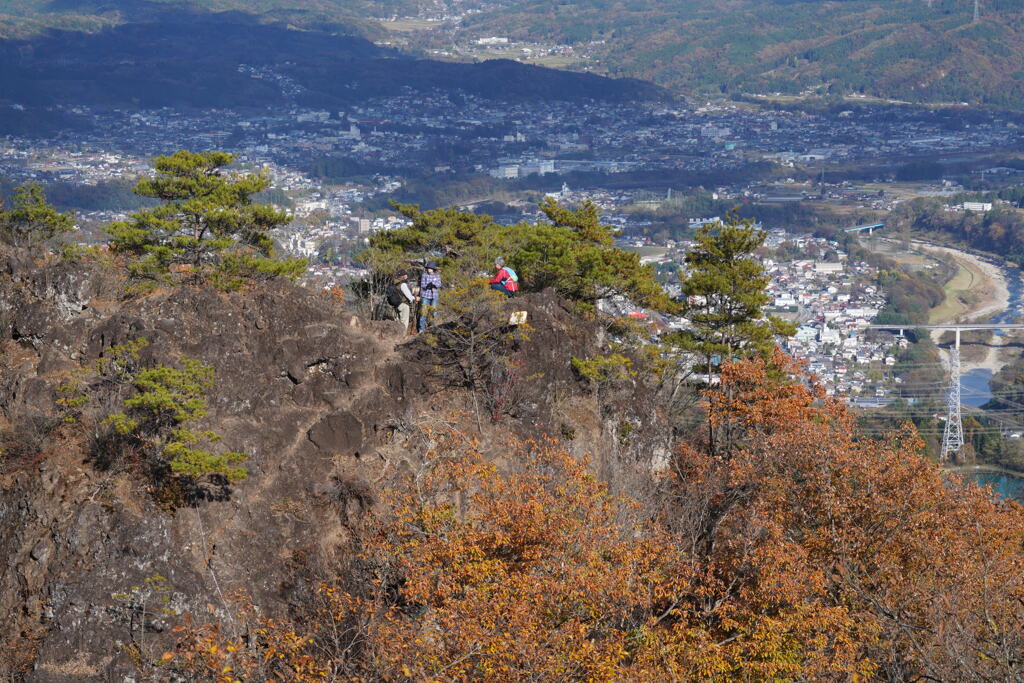 岩櫃の岩峰