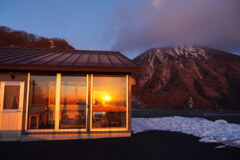 朝焼けの明智平