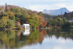 秋の松原湖