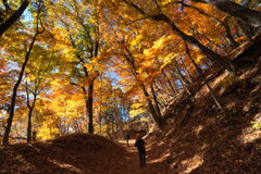 紅葉の旧中山道