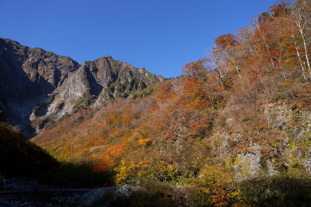 紅葉の一ノ倉沢