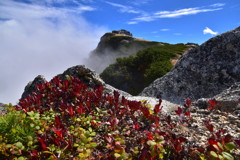 紅葉の燕岳