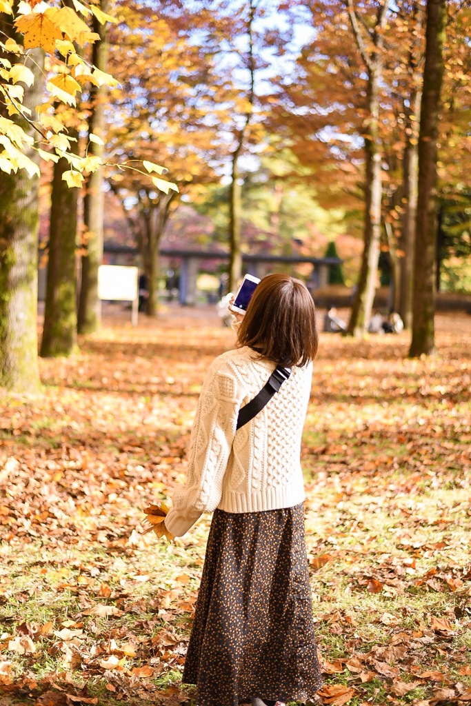 紅葉と彼女