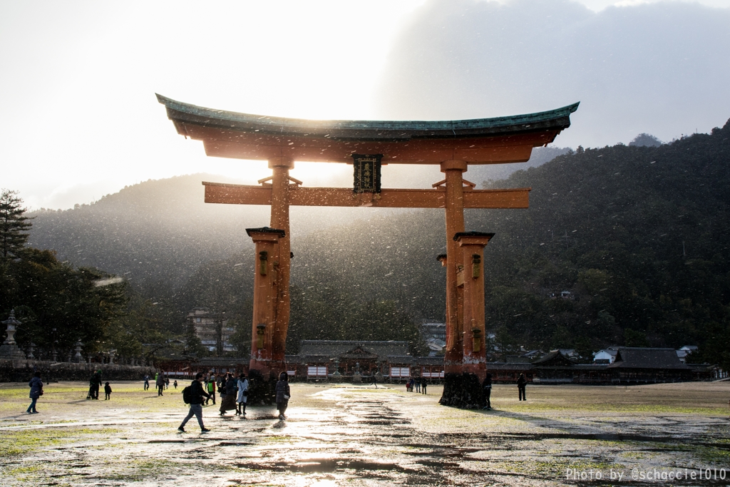 Gate to sacred area