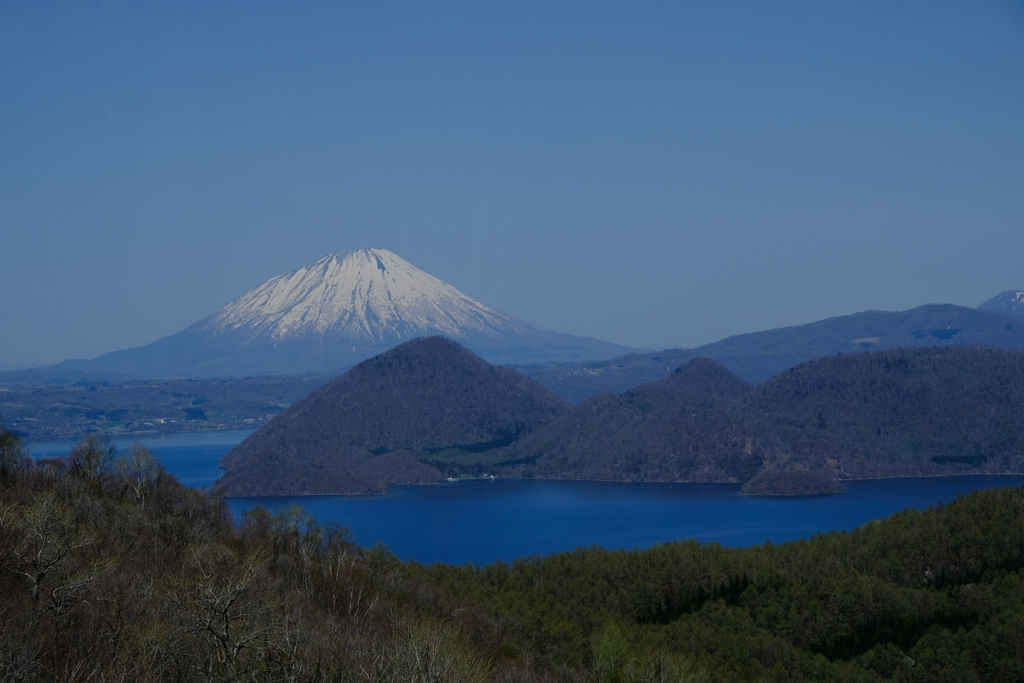 羊蹄山と洞爺湖