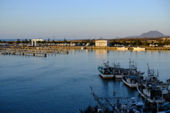 鳥取港近く賀露海岸の旅館から