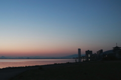 琵琶湖朝焼け！
