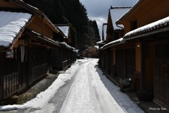 雪の備中吹屋