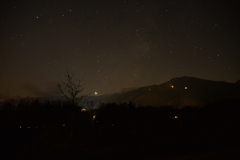 稜線付近の一等星