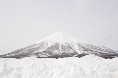 白い富士山