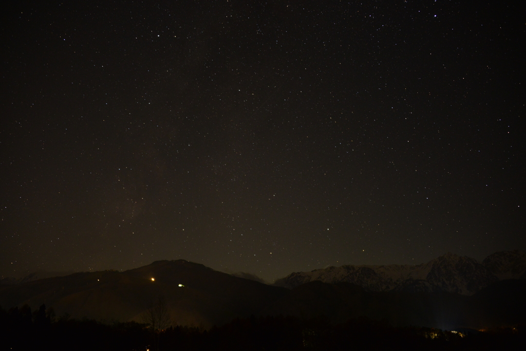 薄っすら天の川