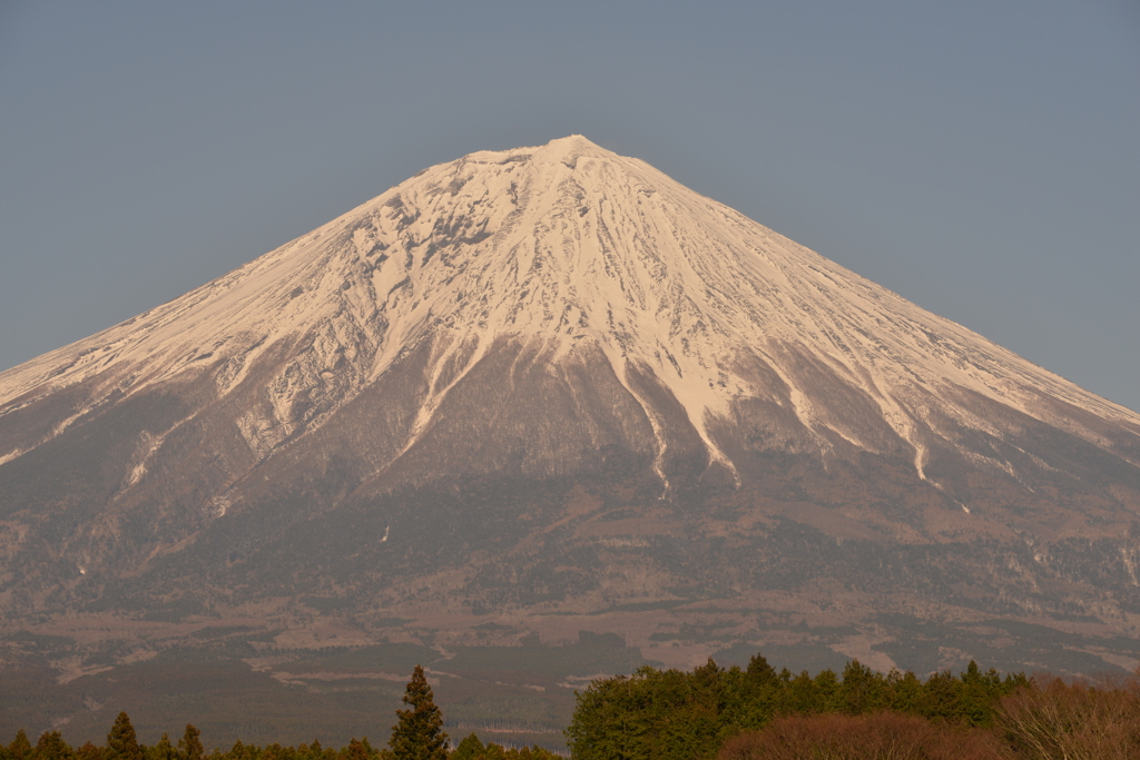 富士山の夕景