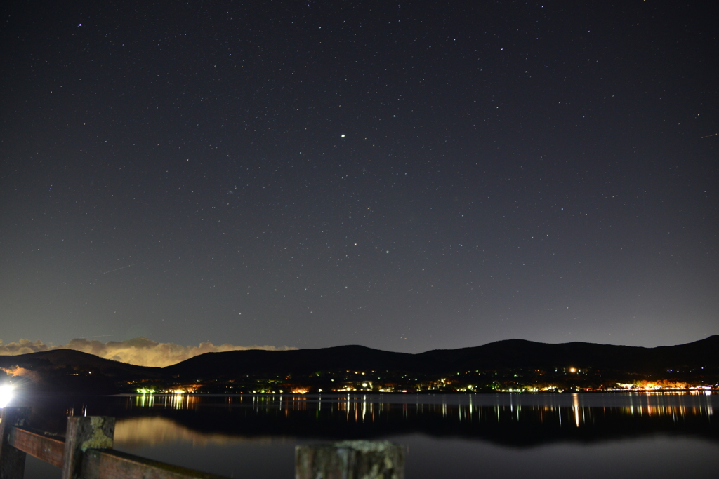 夜景と星空2