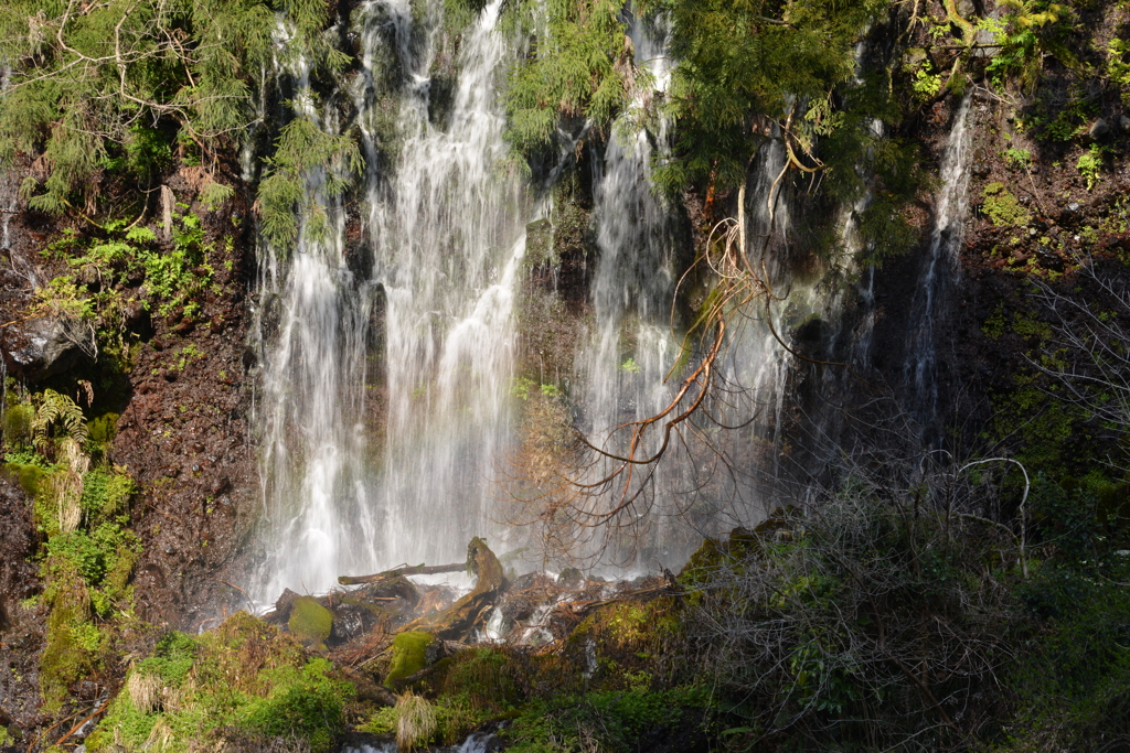 薄虹が見える風景