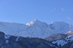 天狗尾根、鑓ヶ岳、杓子岳のコラボ