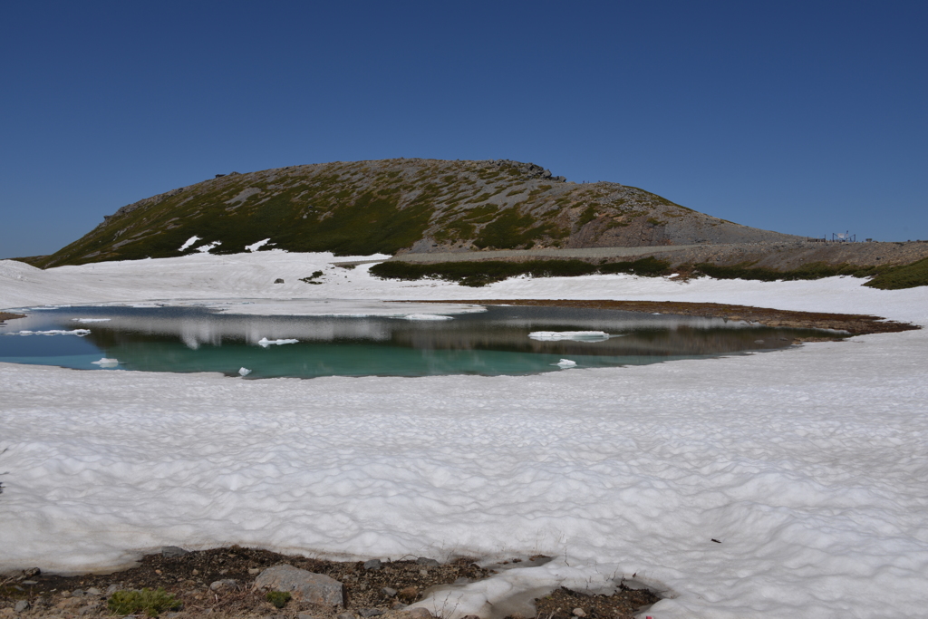 鶴ヶ池と大黒岳