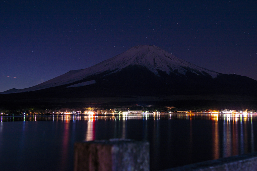 富士山と夜景