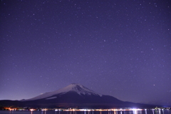 富士山と星空