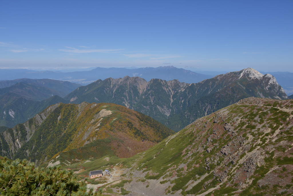 甲斐駒ヶ岳と八ヶ岳