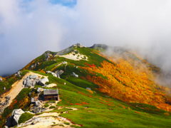 空木岳の紅葉