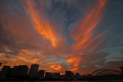 秋の夕焼け