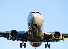 飛行機。