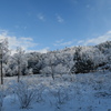 雪山と青空