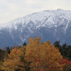 初冠雪の薬師岳