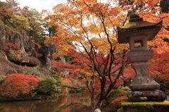 灯籠と紅