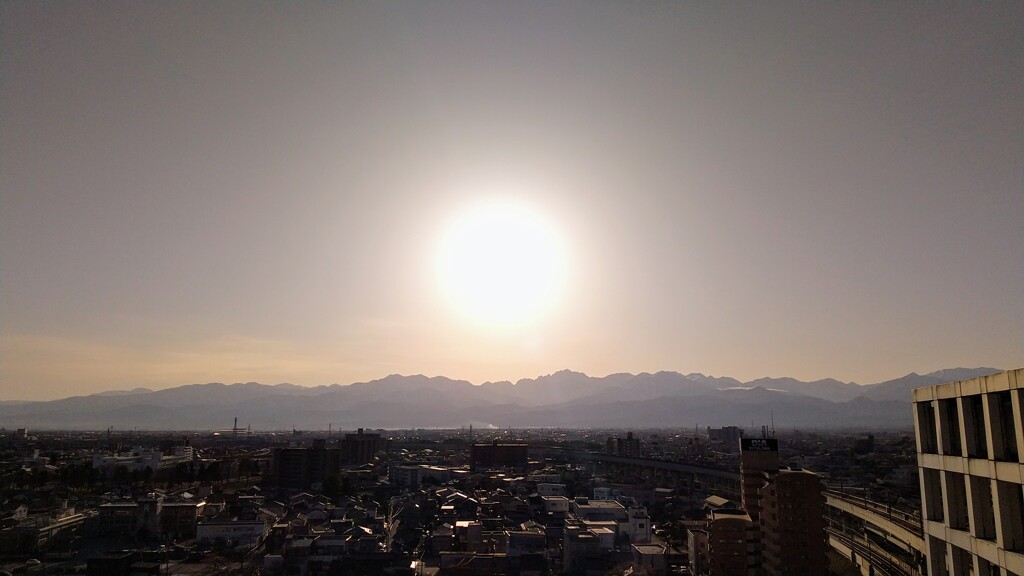 霞の中
