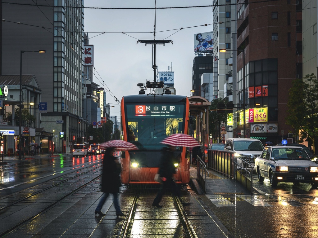 Rainy town