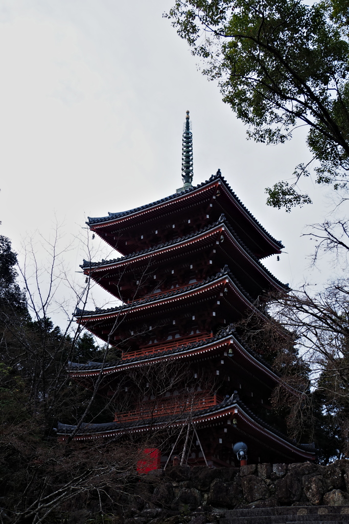 竹林寺　五重塔